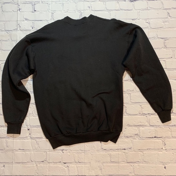 Vintage 80’s Roses & Love Gold Glitter Print Crewneck - Picture 3 of 6